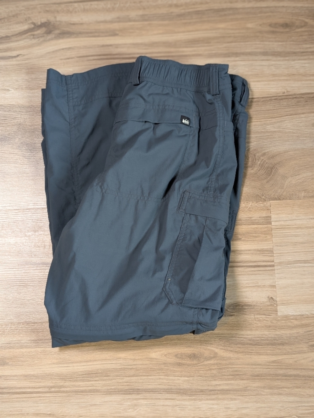 REI Co-Op Convertible Pants Blue Relaxed Cargo Pockets Hike 32x30